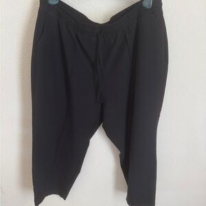 Lane Bryant Black Sweatpants Relaxed Fit Elastic Waist